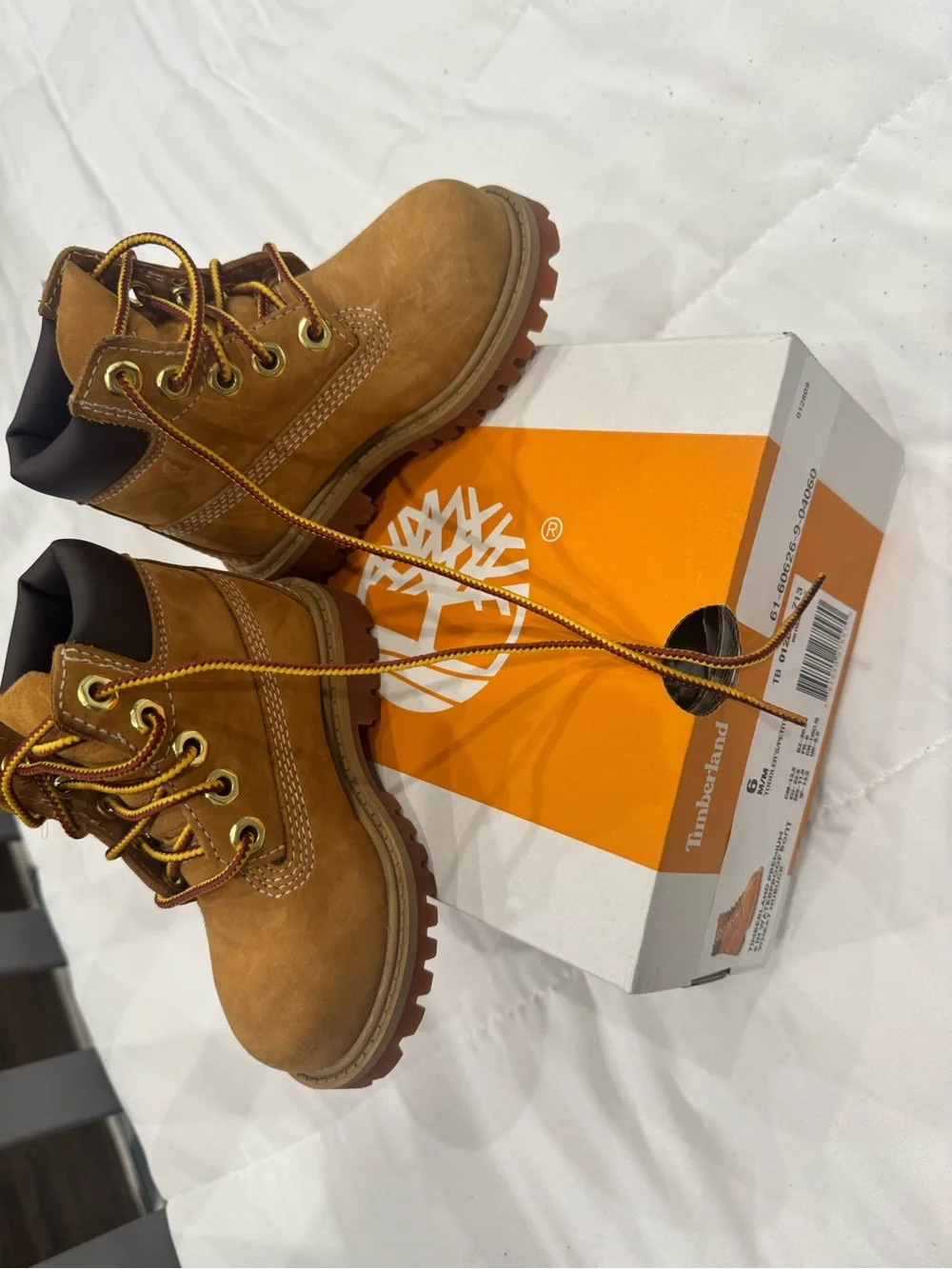 Timberland Kids Wheat/Tan Lace-Up Work Boots